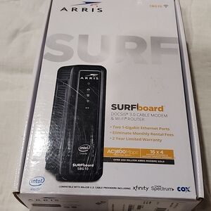 ARRIS Black Surfboard DICSIS 3.0 Cable Modem & Wi-Fi Router
